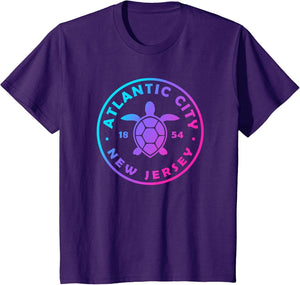 Atlantic City New Jersey Sea Turtle Tie Dye Beach Vacation