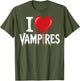I Love Vampires Red Heart Horror Spooky Ghost Halloween