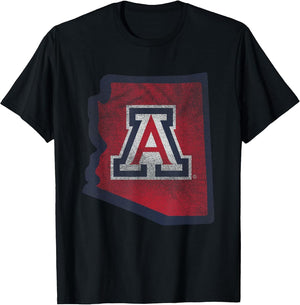 Arizona Wildcats Retro State Officially Licensed