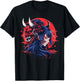 Beautiful Japanese Waifu Anime Girl Demon Oni Mask Graphic