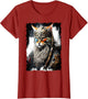 Viking Cat Norse Uniform Painting Portrait Cat Viking