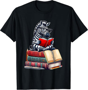 Zebra Reading Books Matching Bookworm Readers Librarian