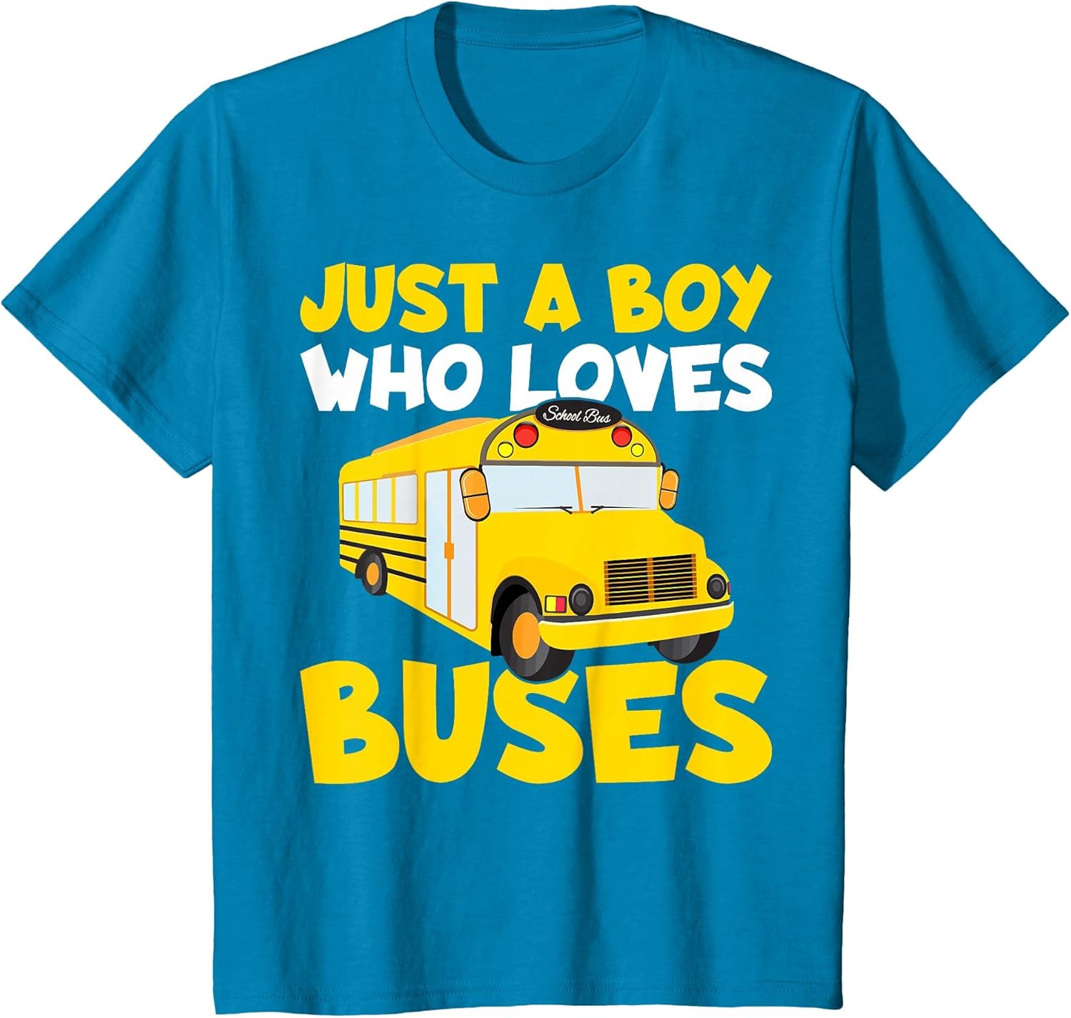 Kids School Bus Costume Just a Boy who Loves Buses