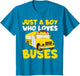 Kids School Bus Costume Just a Boy who Loves Buses