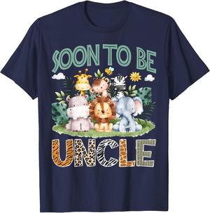 Soon to Be Uncle Animal Safari Jungle Gender Reveal