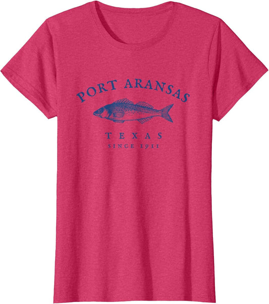 Retro Port Aransas Texas Fishing