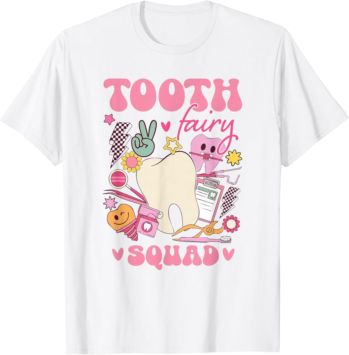Cute Tooth Fairy Squad Matching for Dentist Dental Assistant