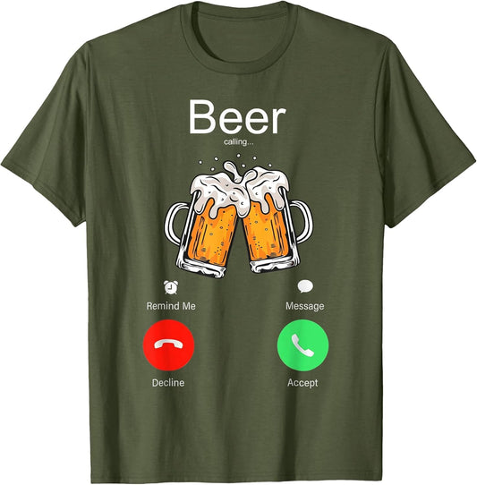 Beer Calling Remind Me Message Decline Accept Phone Call