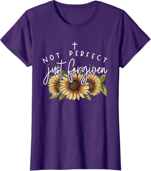 Not Perfect Just Forgiven Sunflower