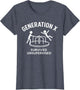 Funny Gen X Survived Unsupervised Men Women Graphic
