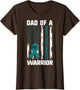 Ovarian Cancer Support Shirt, Daughter Dad of A Warrior Flag