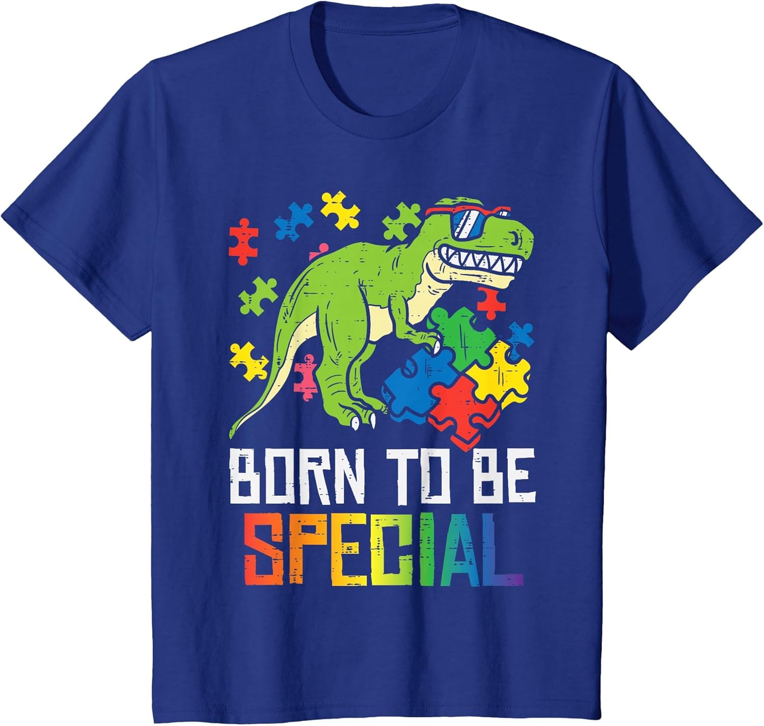 Kids Born Special Trex Puzzle Dino Boys Autism Awareness Toddler
