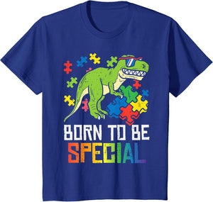 Kids Born Special Trex Puzzle Dino Boys Autism Awareness Toddler