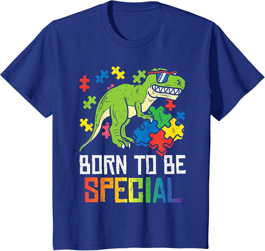 Kids Born Special Trex Puzzle Dino Boys Autism Awareness Toddler