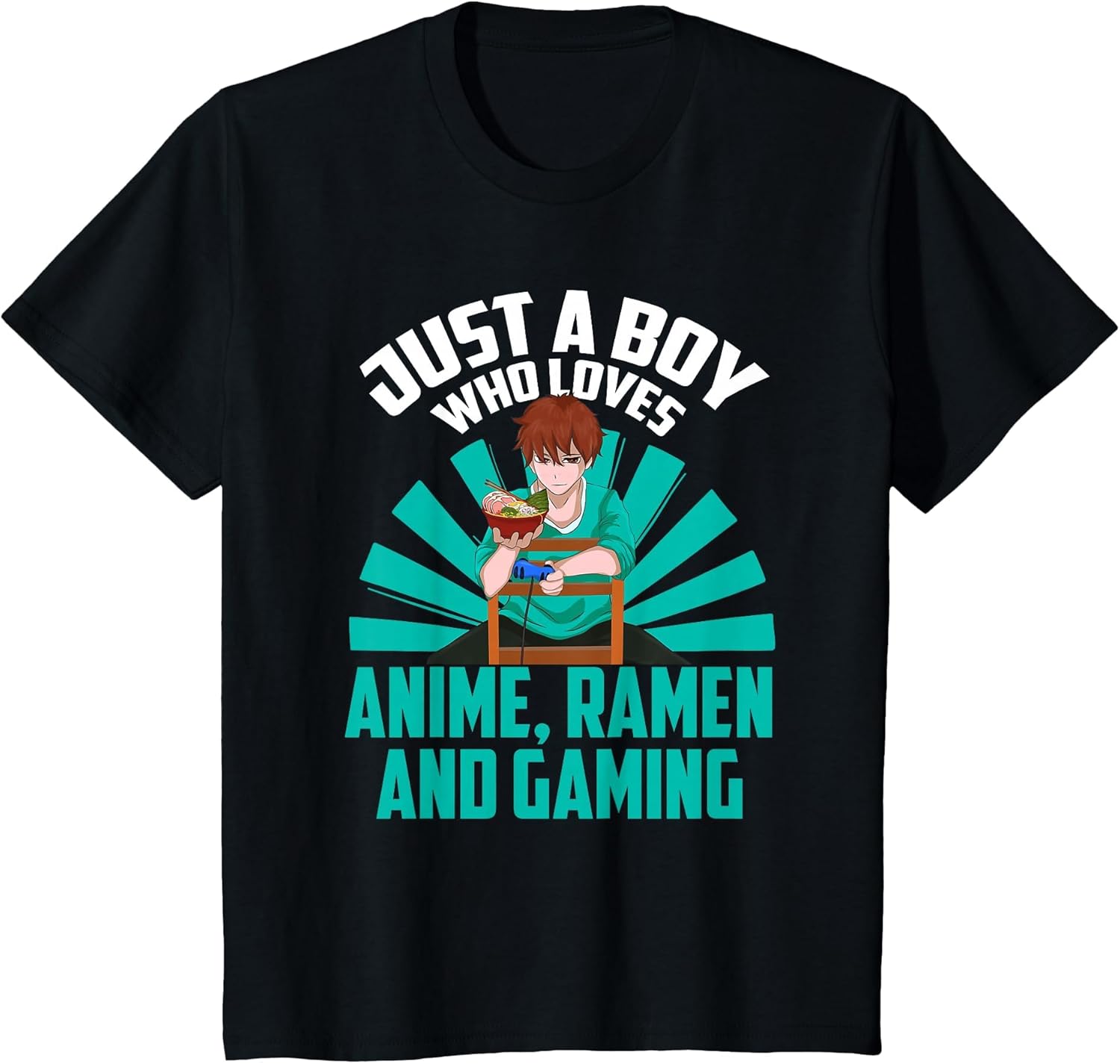 Kawaii Boys Japan Gamer Ramen Noodles Gaming Manga Anime