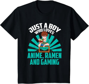 Kawaii Boys Japan Gamer Ramen Noodles Gaming Manga Anime