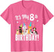 its My 8th Birthday Shirt Toddler Girl with Dogs (Eight)
