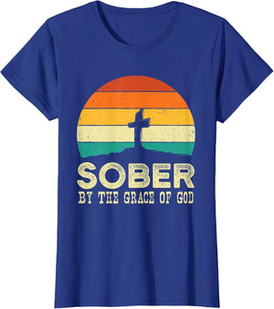Sober by The Grace of God - Sobriety Anniversary Sober AA NA