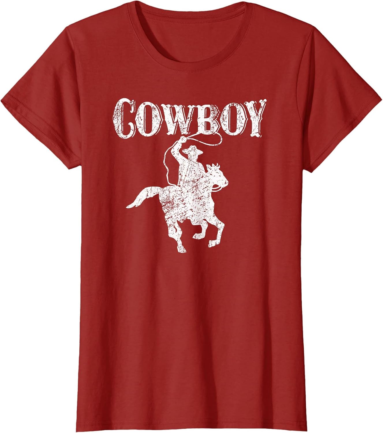 Cowboy T Shirt Horse Rider Cool Western Lasso Roping Cowboy