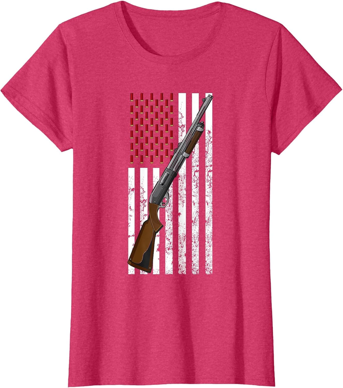 Clay Target Shooting USA Shotgun Flag - Shotgun & Cartridge