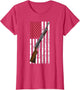 Clay Target Shooting USA Shotgun Flag - Shotgun & Cartridge