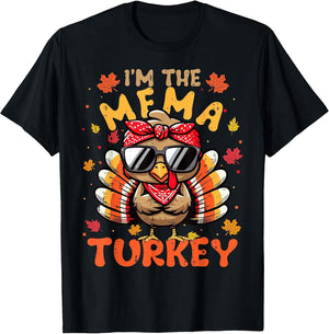 I'm The Mema Turkey Matching 2024 Family Thanksgiving