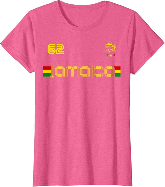 Jamaica 1962 Jersey Judah Lion Shirt Rasta Jamaican Flag