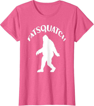 Funny Fatsquatch Sasquafch Fat Squatch Bigfoot Silhouette