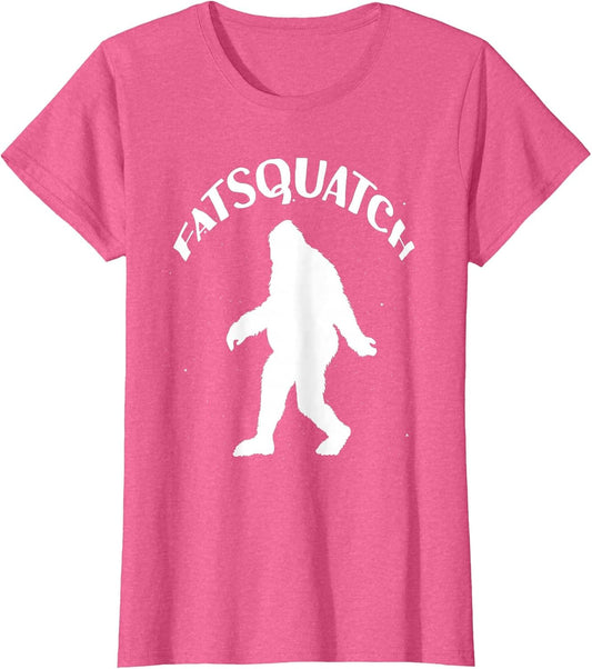 Funny Fatsquatch Sasquafch Fat Squatch Bigfoot Silhouette