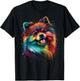 Cute Pomeranian Colorful Dog Face