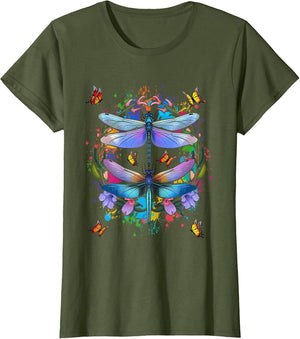 Dragonfly Chakra Color Flower Dragonflies
