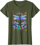 Dragonfly Chakra Color Flower Dragonflies
