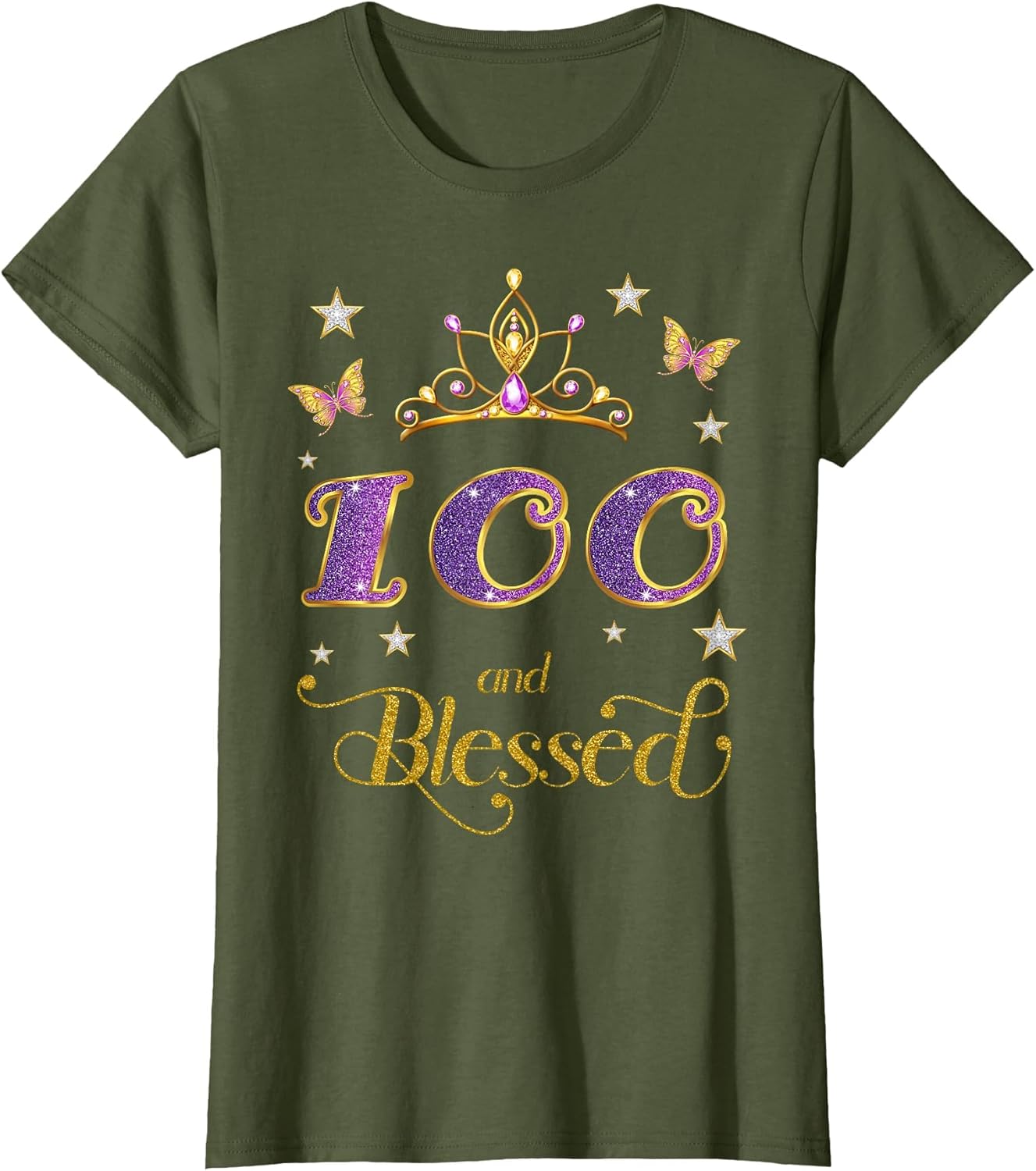 100 and Blessed 100 Years Old Birthday 100th Birthday