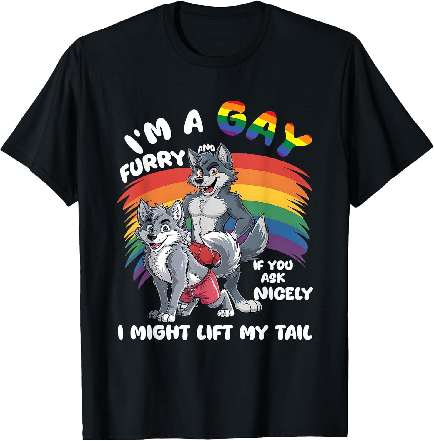 I'm A Gay Furry Pride Month Gay LGBTQ Rainbow Fox Furry