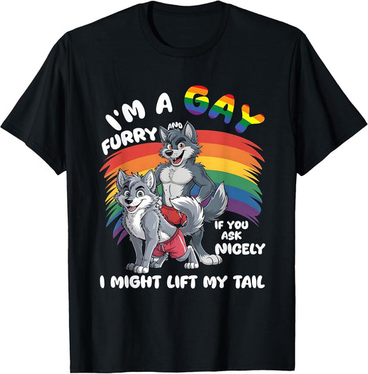 I'm A Gay Furry Pride Month Gay LGBTQ Rainbow Fox Furry