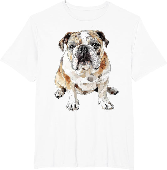 Bulldog Dog Motif Pet Artwork Bulldog