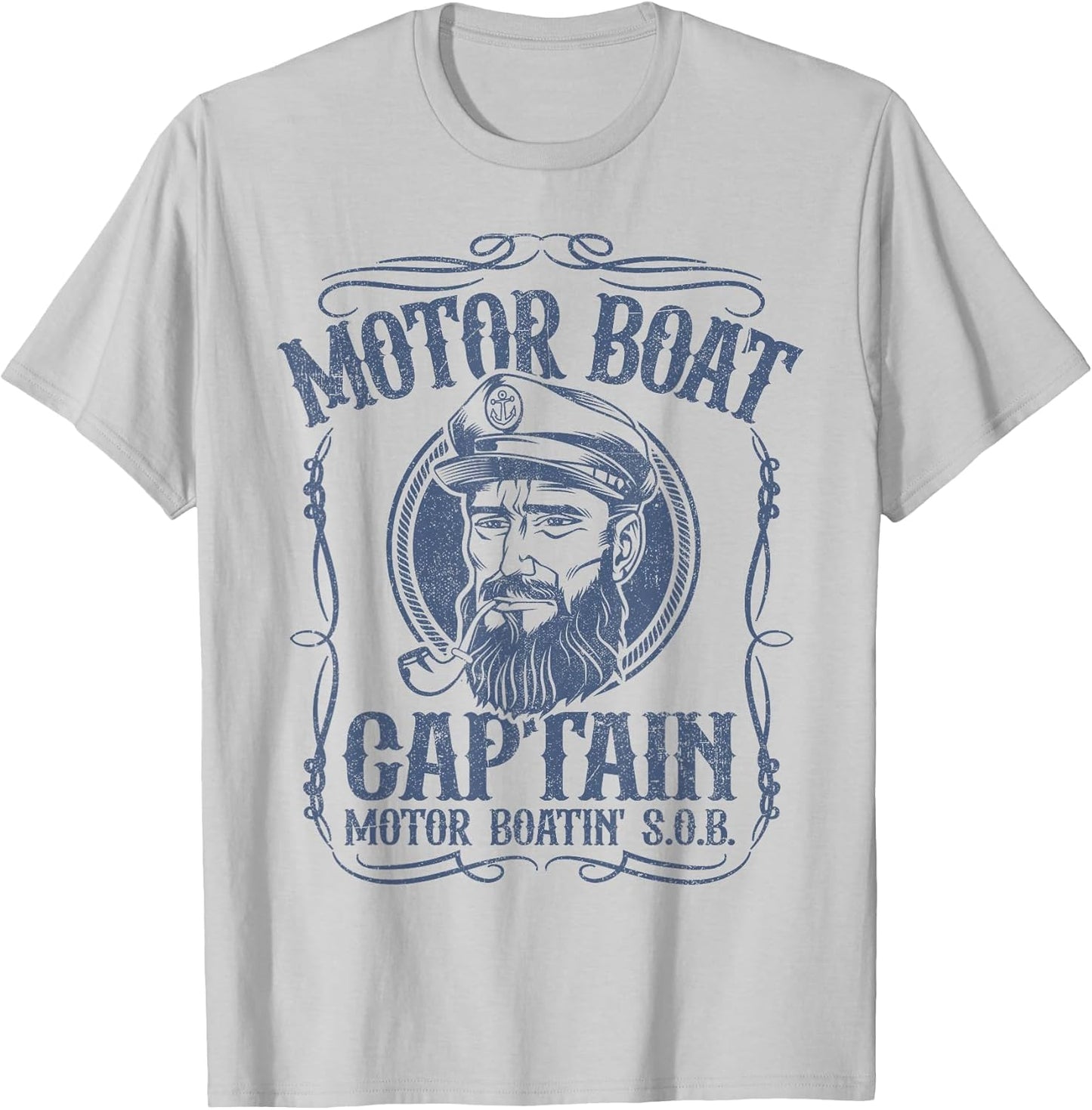 Motor Boat Captain Funny Pontoon Boating Motor Boatin Lake