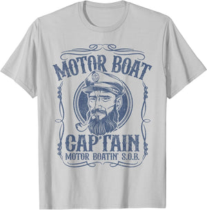 Motor Boat Captain Funny Pontoon Boating Motor Boatin Lake
