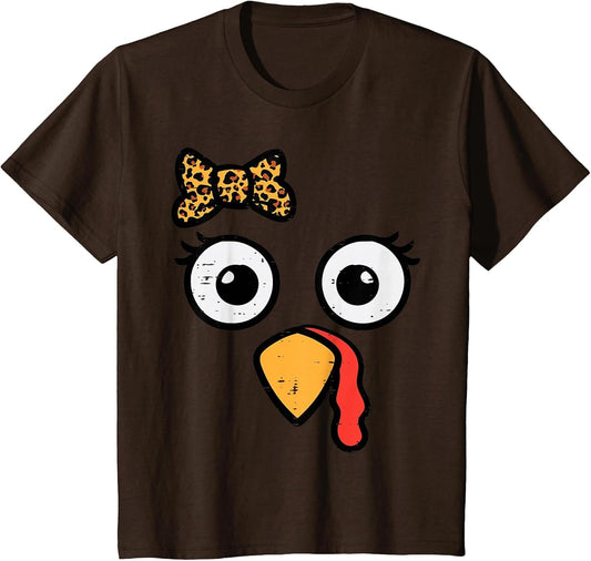 Thanksgiving Turkey Head Ribbon Women Girls Kids Teens Youth
