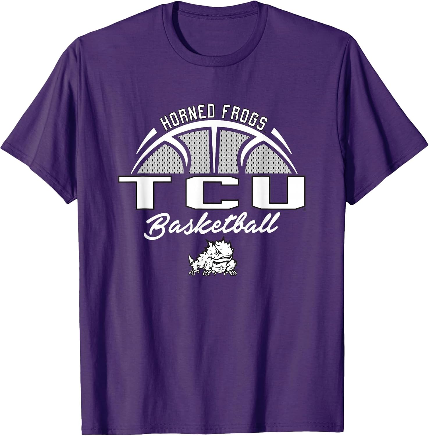 TCU Horned Frogs Basketball Swish Purple Officially Licensed