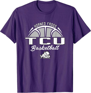 TCU Horned Frogs Basketball Swish Purple Officially Licensed