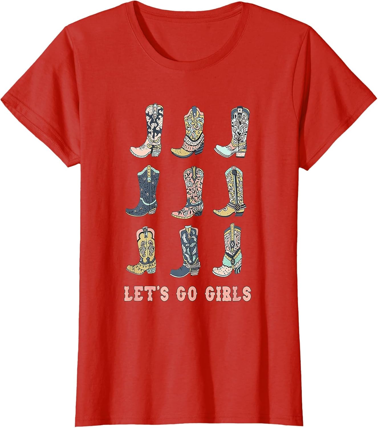 Cowgirl Boot Let's Go Girls Howdy Western Cowgirl