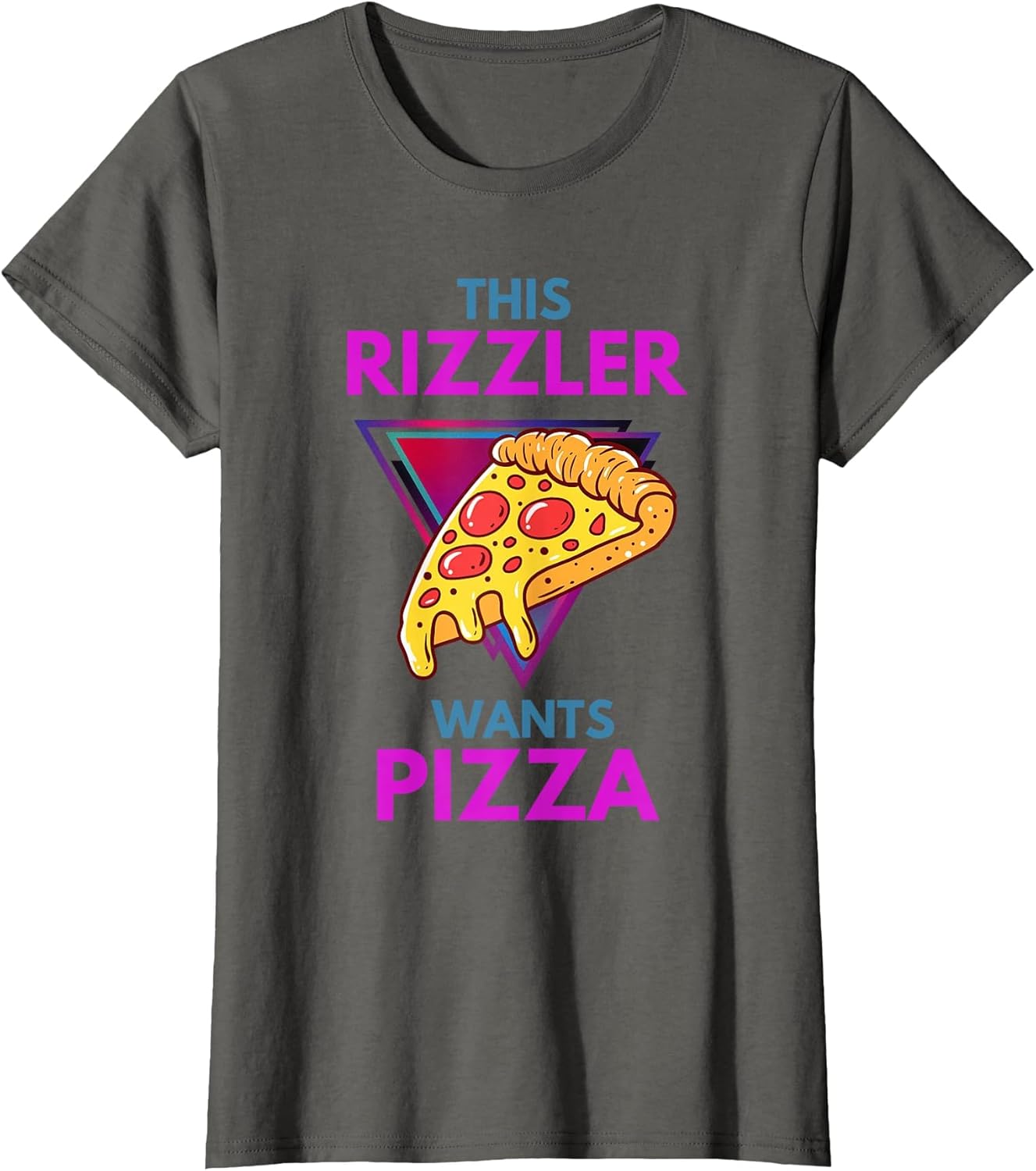 Funny Rizzler Wants Pizza Pop Art Design