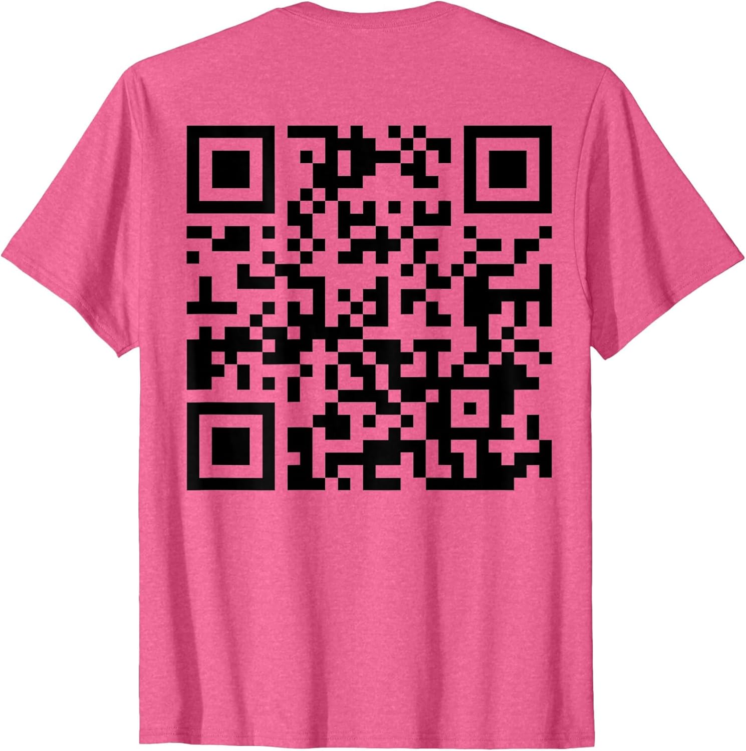 (On Back) Funny QR FCK Off Code Saying Quote Women