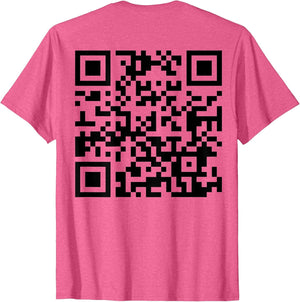 (On Back) Funny QR FCK Off Code Saying Quote Women