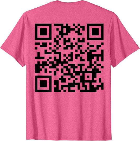 (On Back) Funny QR FCK Off Code Saying Quote Women