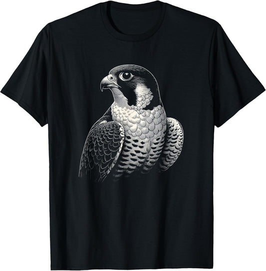 Vintage Peregrine Falcon Bird Graphic Art Design
