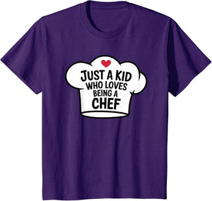 Just a Kid Who Loves Being Chef Cool Cooking Lover Birthday