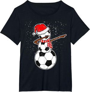 Dabbing Snowman Soccer Shirt