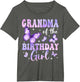 Grandma of The Birthday Girl Butterfly Family Matching